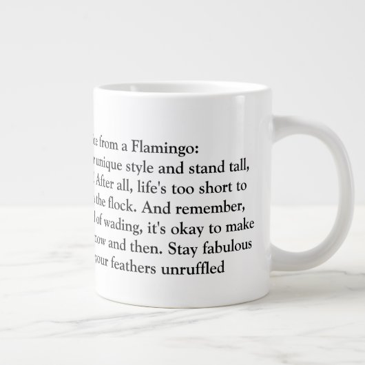 Funny Advisor from a Flamingo Jumbo-Tasse (Rechts)