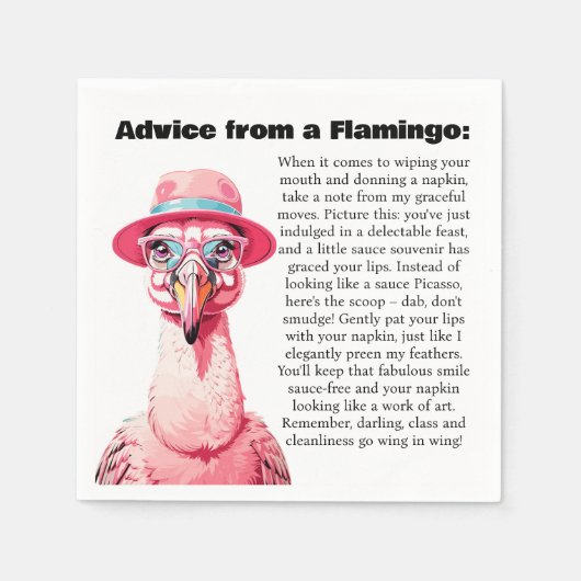 Funny Advisor from a Flamingo Serviette (Vorderseite)