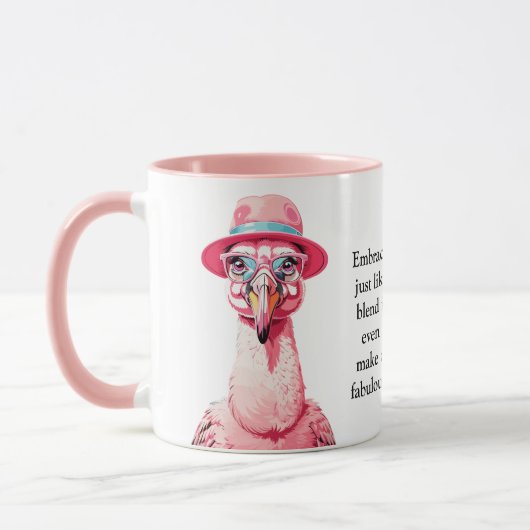 Funny Advisor from a Flamingo Tasse (Links)
