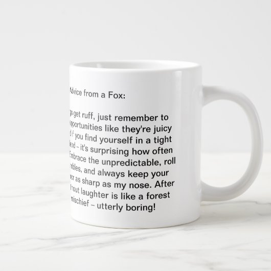 Funny Advisor from a Fox Jumbo-Tasse (Rechts)