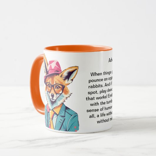 Funny Advisor from a Fox Tasse (Vorderseite Links)