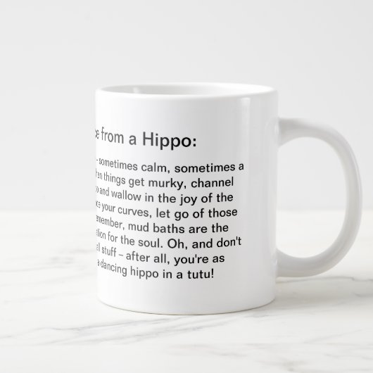 Funny Advisor from a Hippo Jumbo-Tasse (Rechts)