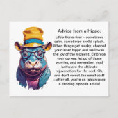 Funny Advisor from a Hippo Postkarte (Vorderseite)
