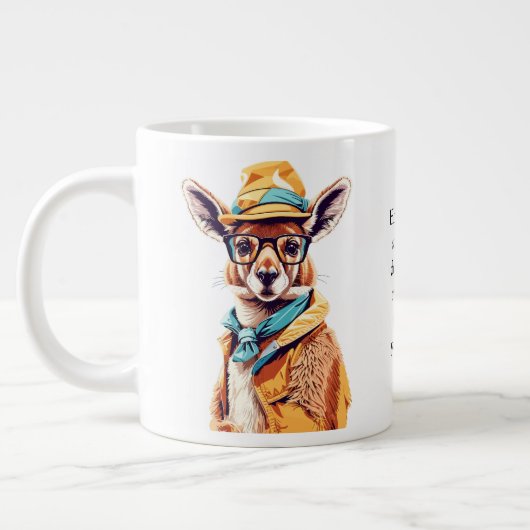 Funny Advisor from a Kangaroo Jumbo-Tasse (Links)