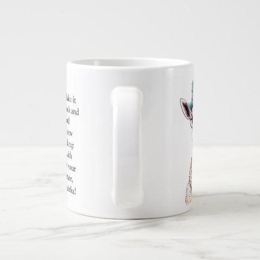 Funny Advisor from a Llama Jumbo-Tasse (Rückseite)