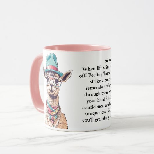 Funny Advisor from a Llama Tasse (Vorderseite Links)