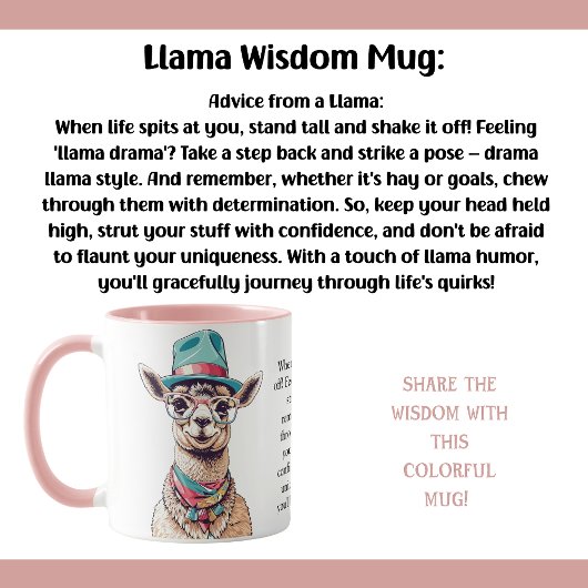 Funny Advisor from a Llama Tasse