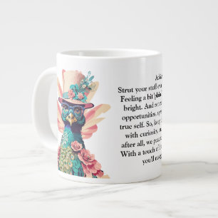 Funny Advisor from a Peacock Jumbo-Tasse
