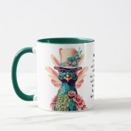 Funny Advisor from a Peacock Tasse