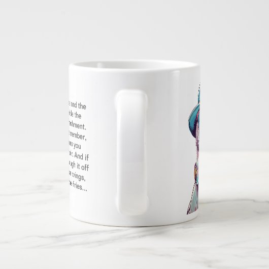 Funny Advisor from a Seagull Jumbo-Tasse (Rückseite)