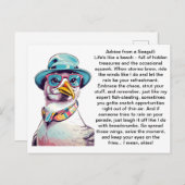 Funny Advisor from a Seagull Postkarte (Vorne/Hinten)
