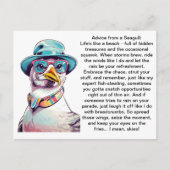 Funny Advisor from a Seagull Postkarte (Vorderseite)