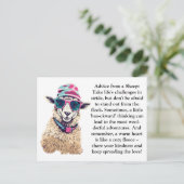 Funny Advisor from a Sheep Postkarte (Stehend Vorderseite)