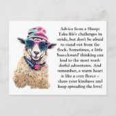 Funny Advisor from a Sheep Postkarte (Vorderseite)