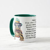 Funny Advisor from a Tortoise Tasse (Vorderseite Links)