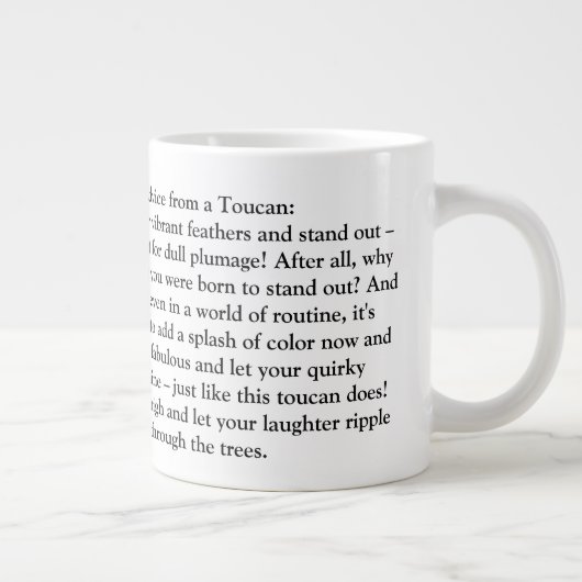 Funny Advisor from a Toucan Jumbo-Tasse (Rechts)