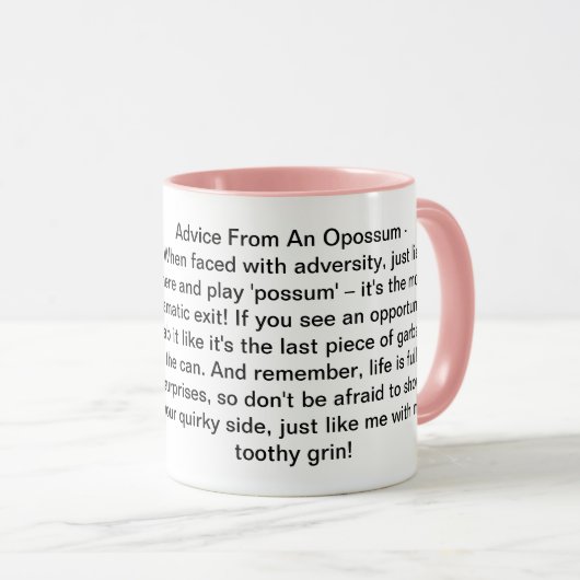 Funny Advisor from an Opossum Tasse (VorderseiteRechts)