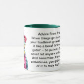 Funny Advisor von einem Alligator Tasse (Zentrum)