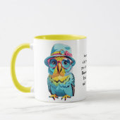 Funny Advisor von einem Budgie Tasse (Links)