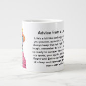 Funny Advisor von einem Leopard Jumbo-Tasse (Vorderseite)