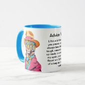Funny Advisor von einem Leopard Tasse (Vorderseite Links)