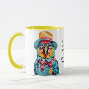Funny Advisor von einem Macaw Tasse
