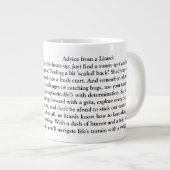 Funny Advisor von einer Lizard Jumbo-Tasse (Vorderseite Rechts)