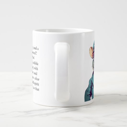 Funny Advisor von einer Ratte Jumbo-Tasse (Rückseite)