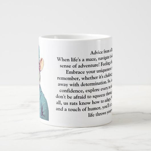 Funny Advisor von einer Ratte Jumbo-Tasse (Vorderseite)