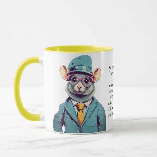 Funny Advisor von einer Ratte Tasse (Links)