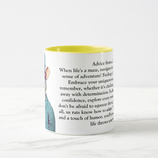Funny Advisor von einer Ratte Tasse (Zentrum)