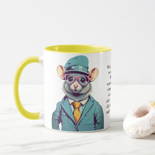 Funny Advisor von einer Ratte Tasse (Mit Donut)
