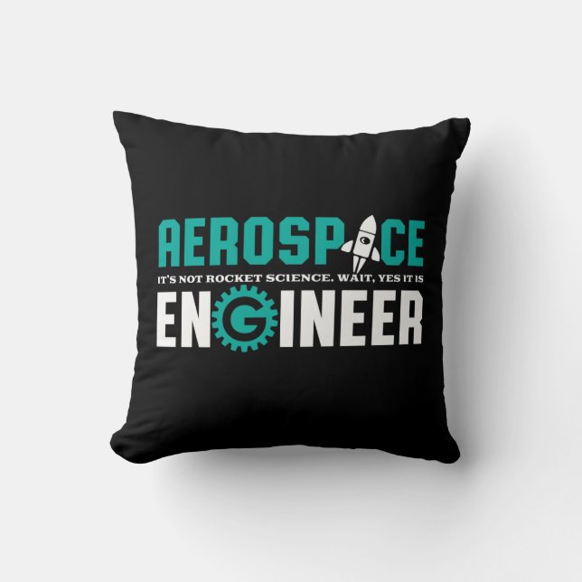 Funny Aerospace Engineering ist Raketentechnik Kissen (Vorderseite)