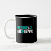 Funny Aerospace Engineering ist Raketentechnik Zweifarbige Tasse (Links)