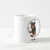 Funny Affenpinscher Dog Business Suit Coffee Kaffeetasse (VorderseiteRechts)