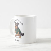 Funny  Affenpinscher Dog Business Suit Coffee  Kaffeetasse (Vorderseite Links)