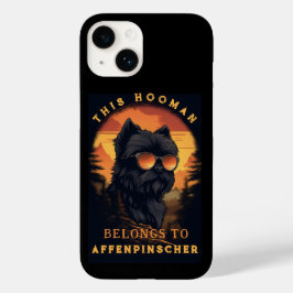 Funny Affenpinscher Dog Parent Personalisiert Case-Mate iPhone 14 Hülle