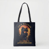 Funny Affenpinscher Dog Parent Tasche (Vorderseite)
