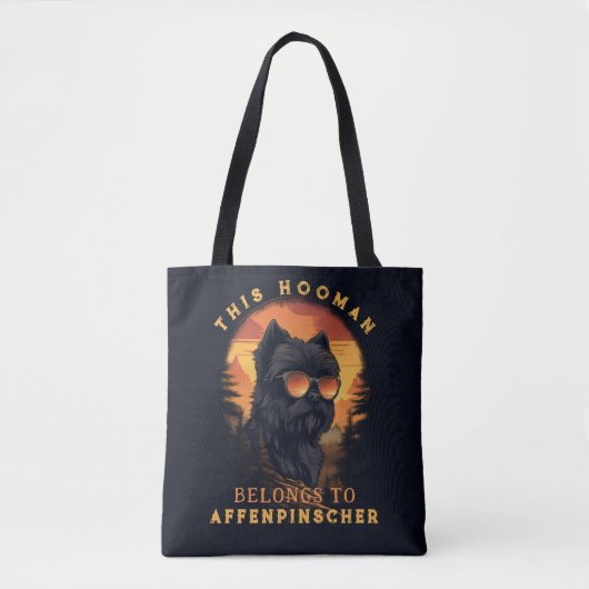 Funny Affenpinscher Dog Parent Tasche (Vorderseite)