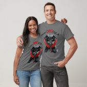 Funny Affenpinscher Dog Vampire Halloween-Kostüm T-Shirt (Unisex)
