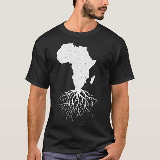 Funny Africa Art for Men African American Lo T-Shirt (Vorderseite)
