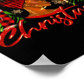 Funny African American Joy Christmas Black Woman A Poster (Ecke)