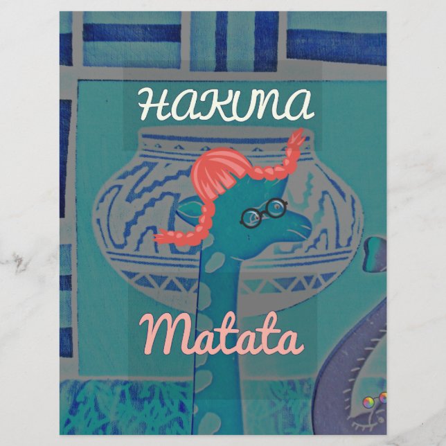 Funny African Giraffe Print (Vorderseite)