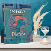 Funny African Giraffe Print Fotoplatte (Seite)