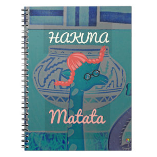 Funny African Giraffe Print Notizblock