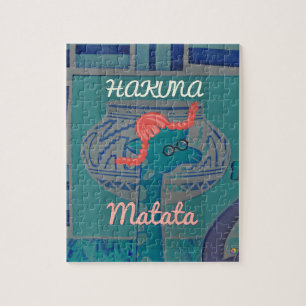 Funny African Giraffe Print Puzzle