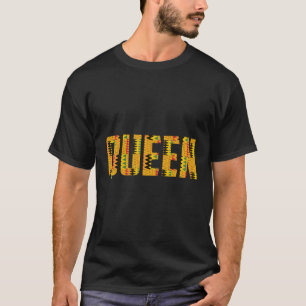 Funny African Queen Gift Cool Kente Clot T-Shirt