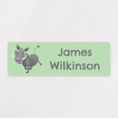 Funny African Warthody Schwein Cartoon personalisi Etiketten (Design 1)