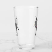 Funny African Warthody Schwein Cartoon personalisi Glas (Links)