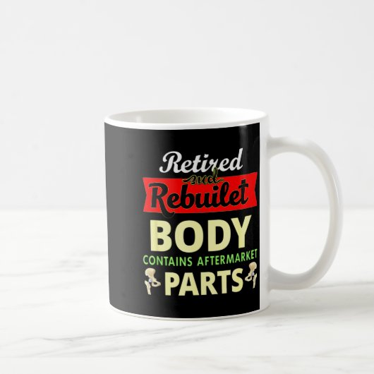 Funny After Hip Surgery Recovery Bionic Hip Replac Kaffeetasse (Rechts)
